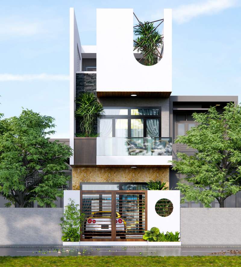 Nhà phố sử dụng vật liệu xanh Bình Dương nha pho su dung vat lieu xanh binh duong