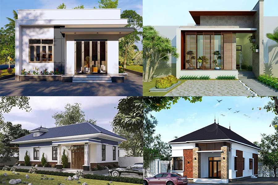 Thiết kế nhà cấp 4 2 phòng ngủ