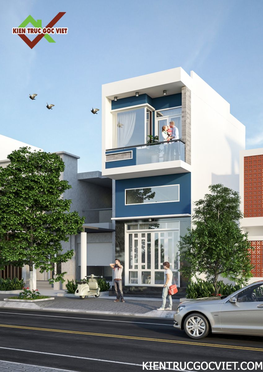 Thiết kế nhà phố gần chợ Củ Chi