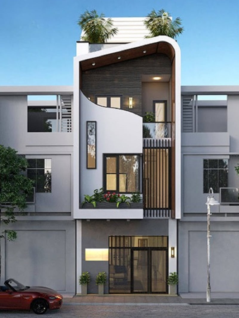 Thiết kế nhà phố mặt tiền 5m tại Củ Chi