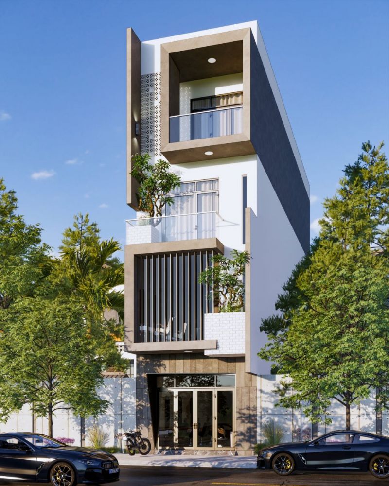 Thiết kế nhà phố Phú Lợi thiet ke nha pho phu loi