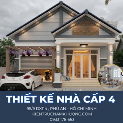 Mẫu thiết kế nhà cấp 4 đẹp ở Bình Dương 