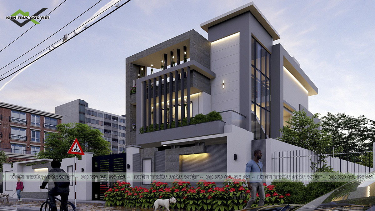 Thiết kế biệt thự đẹp tại Hóc Môn 