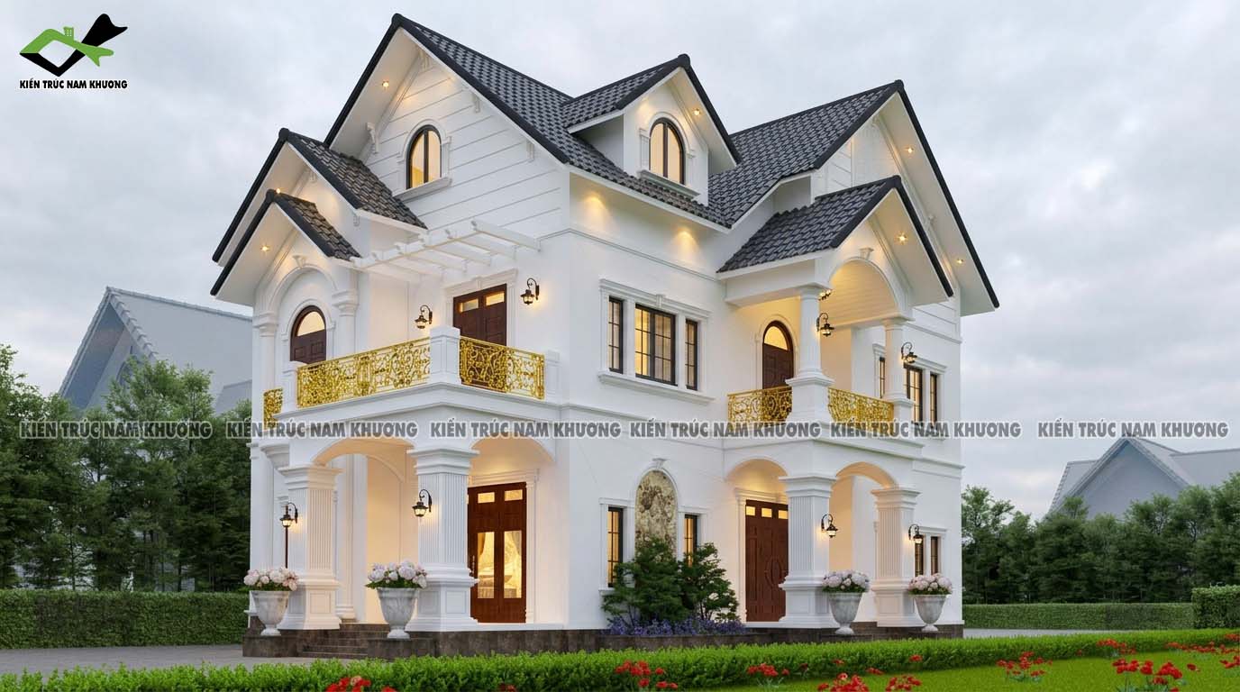 Thiết kế nhà biệt thự tân cổ điển 
