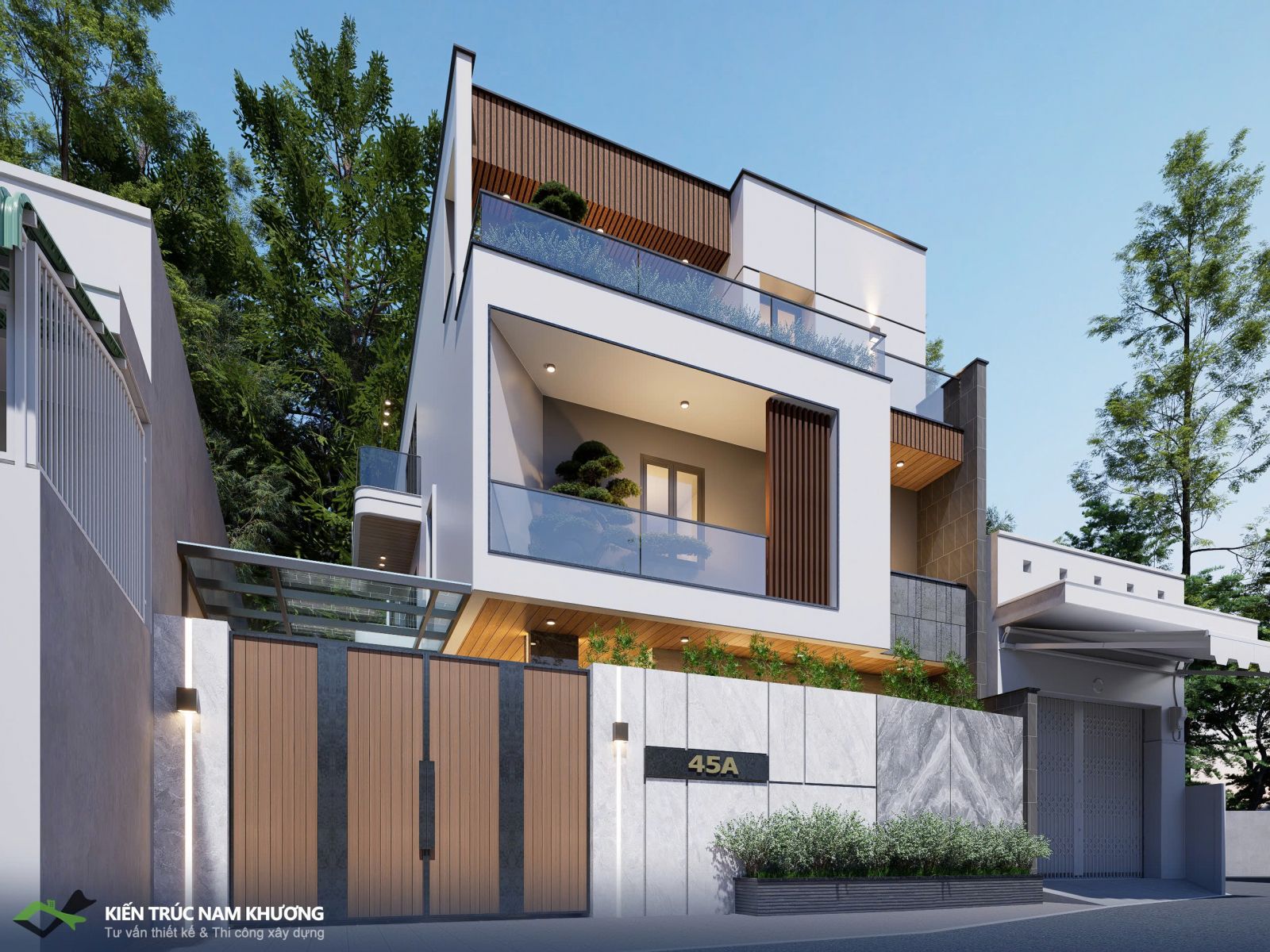 Thiết kế biệt thự phố 8 mét 