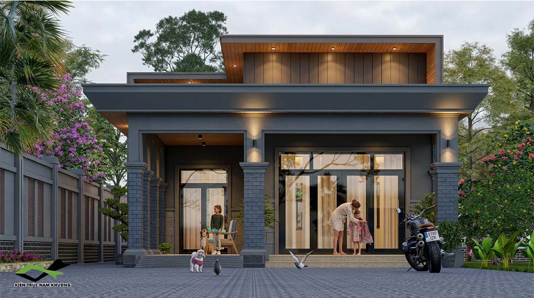Thiết kế nhà cấp 4 đẹp tại Bình Dương