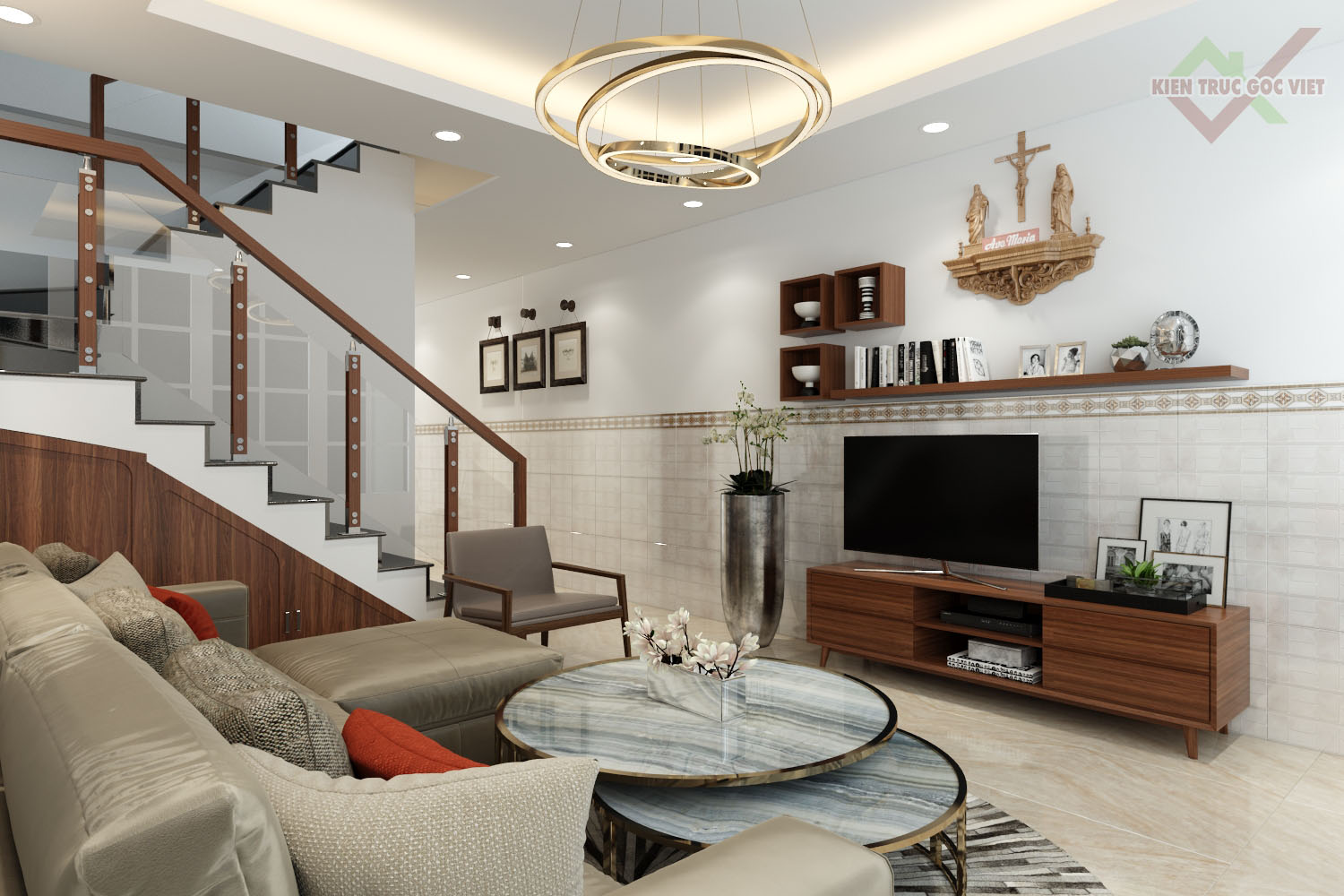Thiết kế nội thất phòng khách 