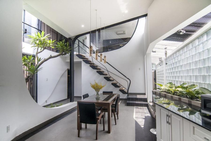 Thiết kế nhà phố có giếng trời tại Củ Chi