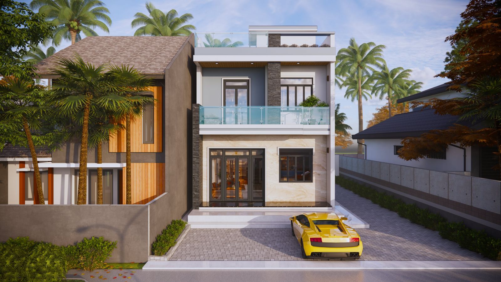 Mẫu nhà phố tiện ích thông minh
