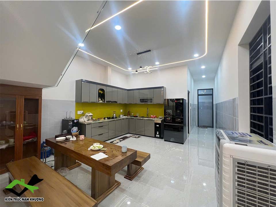 VIew 2 của gian bếp ấm cúng và rộng thoáng 